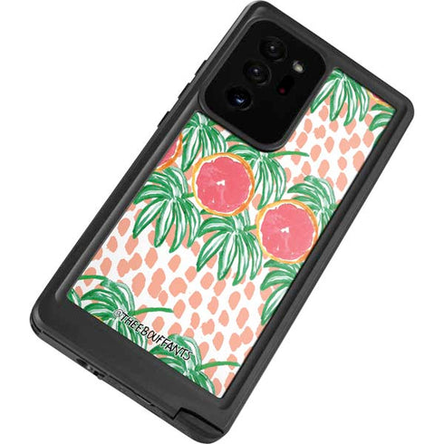 Bouffants and Broken Hearts Graphic Grapefruit Galaxy Note20 Ultra 5G Waterproof Case